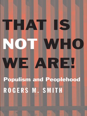 cover image of That Is Not Who We Are!